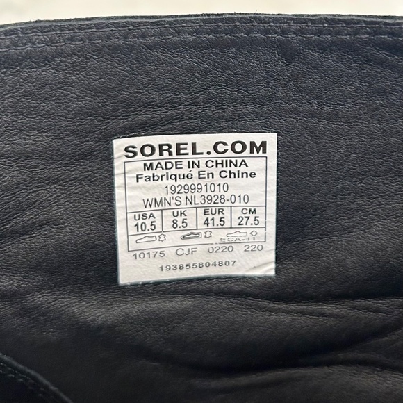 Sorel Joan Uptown Studded Waterproof Leather Booties - Black - W10.5 - Edgy Chic - Picture 9 of 12